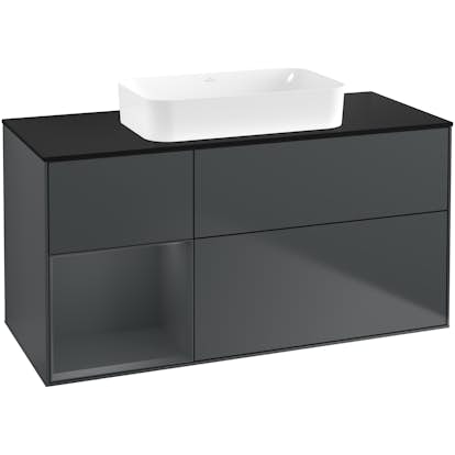 Tvättställsskåp Villeroy & Boch Finion med 3 Lådor Hylla och Bänkskiva för Fristående Tvättställ