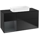 Tvättställsskåp Villeroy & Boch Finion med 3 Lådor Hylla och Bänkskiva för Fristående Tvättställ