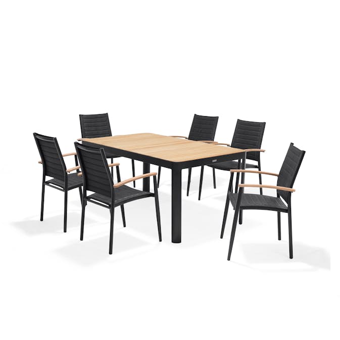 Matgrupp LifestyleGarden Portals 160 cm med 6 Lite Stolar
