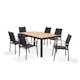 Matgrupp LifestyleGarden Portals 160 cm med 6 Lite Stolar