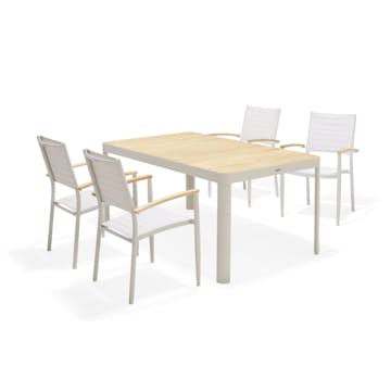 Matgrupp LifestyleGarden Portals 160 cm med 4 Lite Stolar