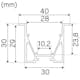 Profil Hide-a-lite Maxi T Aluminium 2 m