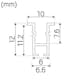 Profil Hide-a-lite Micro T Aluminium 1 m