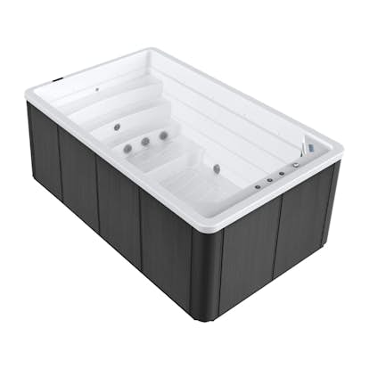 Swimspa Swebad Swim Family med Gaveltrappa och Termolock