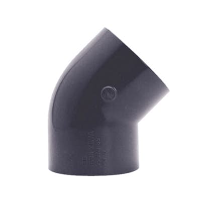 Vinkel Planet Pool 45° PVC Rör Ø 50mm Limdel för Pool & Utomhusbad