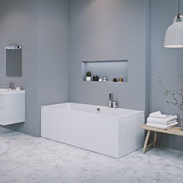 Badkar Strømberg Quantum Enkel Rygglutning