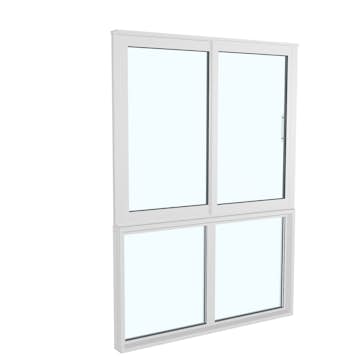Skjutfönster med fast underdel Landskap Robust Året Runt 2-del