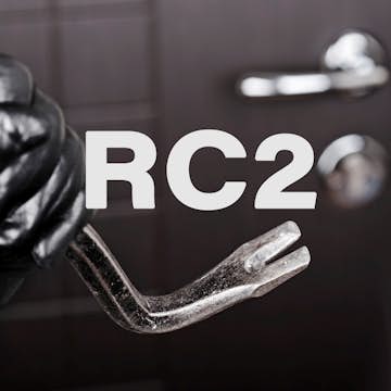 Säkerhetsklass RC2 Leksandsdörren Glasad Dörr