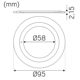 Täckring Hide-a-lite Optic S 95