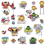 Väggdekor RoomMates Kids Marvel Superhjältar Kawaii