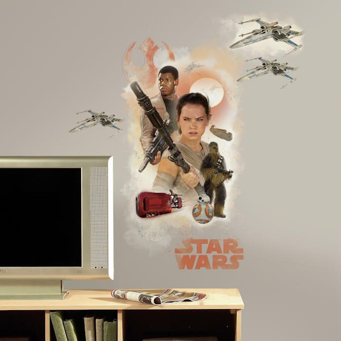 Väggdekor RoomMates Star Wars Episode VII Heros