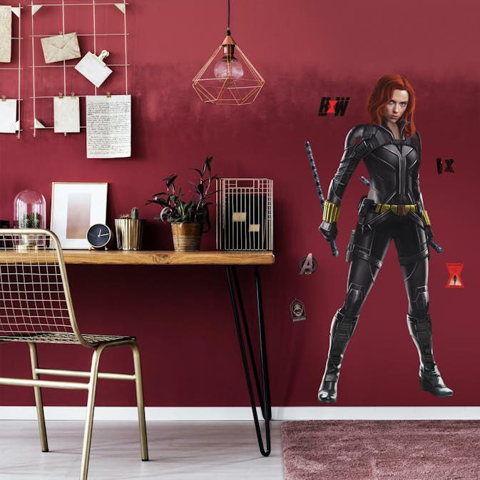 Väggdekor RoomMates Black Widow Giant