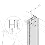 Rördragningsprofil Bathlife Silver Aluminium