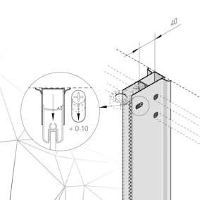 Rördragningsprofil Bathlife Silver Aluminium