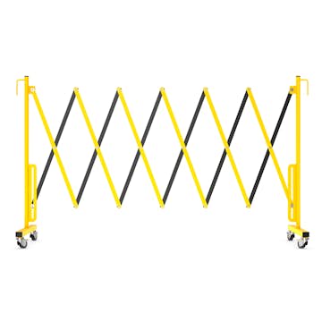 Avgränsare R&R Solutions Expanderbar Mobil Gul/Svart