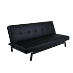 Bäddsoffa Venture Home Bodil Svart Konstläder 2-sitssoffa 180x80x55 cm 1 Sovplats