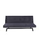 Bäddsoffa Venture Home Bodil Grå Sammet 2-sitssoffa 180x80x55 cm 1 Sovplats