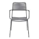 Trädgårdsstol Venture Home Leon Aluminumstol för Utomhusbruk Svart/Grå