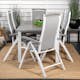 Matgrupp Venture Design Aleyna 160/240 med 6 Stolar