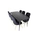 Matgrupp Venture Home Gold med 6 Velvet Deluxe Stolar