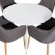 Matgrupp Venture Home Plake med 4 Corina Stolar Polyestertyg Runt