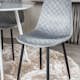 Matgrupp Venture Home Plake med 4 Phoi Stolar Sammet Runt