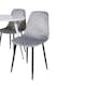 Matgrupp Venture Home Plake med 4 Phoi Stolar Sammet Runt