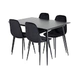 Matgrupp Venture Home Silvia med Iläggsskiva och 4 Phoi Stolar