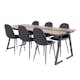 Matgrupp Venture Home Jane med 6 Pobbie Stolar Polyestertyg
