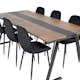 Matgrupp Venture Home Jane med 6 Phoi Stolar
