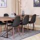Matgrupp Venture Home Peo med 6 Pobbie Stolar Polyestertyg