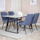 Matgrupp Venture Home Estelle 140 med 4 Vera Stolar PolyEstelletyg