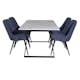 Matgrupp Venture Home Estelle 140 med 4 Vera Stolar PolyEstelletyg