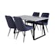 Matgrupp Venture Home Estelle 140 med 4 Vera Stolar PolyEstelletyg