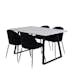 Matgrupp Venture Home Estelle 140 med 4 Wrigley Stolar