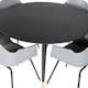 Matgrupp Venture Home Dipp Ø115 cm med 4 Comfort Stolar