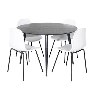 Matgrupp Venture Home Dipp med 4 Arctic Stolar