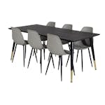 Matgrupp Venture Home Dipp med 6 Polar Plast Stolar