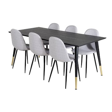 Matgrupp Venture Home Dipp med 6 Polar Stolar