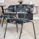 Matgrupp Venture Home Disa med 6 Aris Stolar Polyestertyg