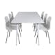 Matgrupp Venture Home Pobbie med 6 Ardi Stolar