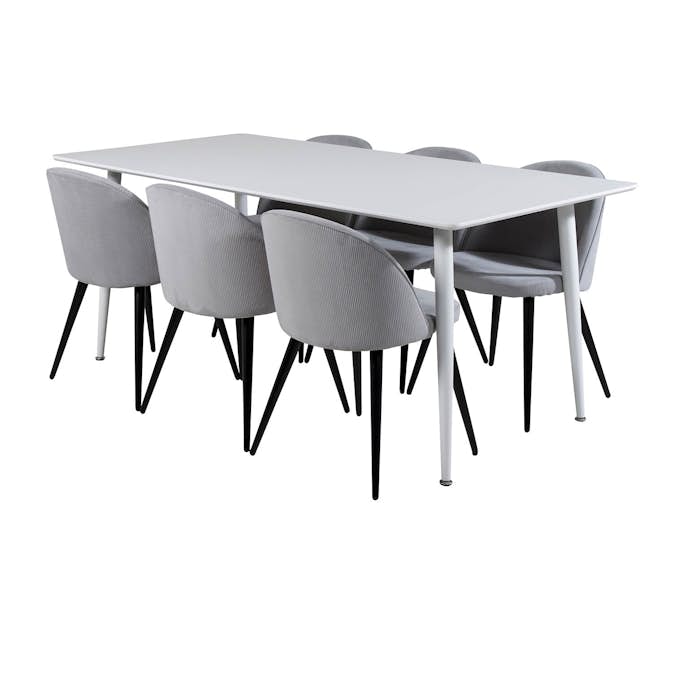 Matgrupp Venture Home Pobbie med 6 Valentina Stolar Manchester