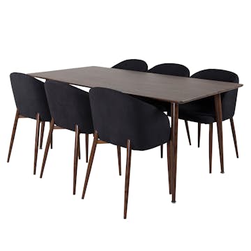 Matgrupp Venture Home Pobbie med 6 Archie Stolar Polyestertyg