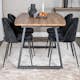 Matgrupp Venture Home Ina med 4 Wrigley Stolar Sammet
