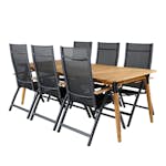 Matgrupp Utomhus Venture Home Julle med 6 Poda Trädgårdsstolar