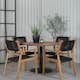 Matgrupp Venture Design Canne med 4 Jimbo Matstolar