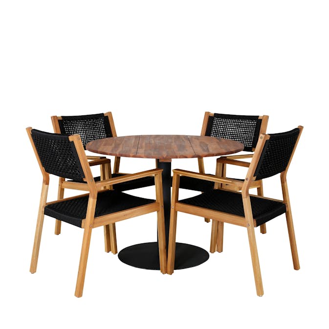 Matgrupp Venture Design Canne med 4 Jimbo Matstolar