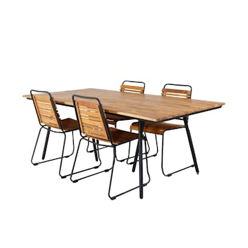 Matgrupp Venture Home Chane med 4 Billy Matstolar