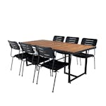 Matgrupp Venture Home King med 6 Nime Matstolar