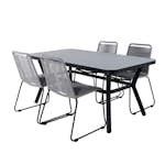 Matgrupp Utomhus Venture Home Vyn med 4 Lumi Trädgårdsstolar